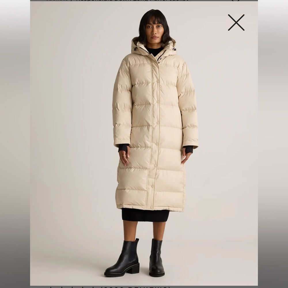 Quince Cream Puffer Coat